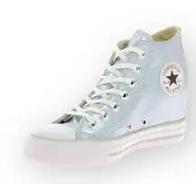 Converse Rare: Sophia Vergara’s  ✪ Chucks Lux Mid Wedge Sneakers ✪ Metal Glacier