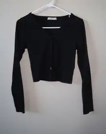 Black Button Long Sleeve 