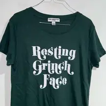 Resting grinch face shirt sub urban riot xs green holiday top short sleeve