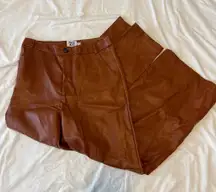 Princess Polly Brown Leather Pants