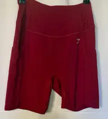 Women's Burgundy Gym Shorts