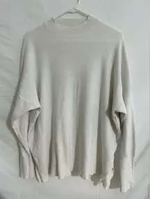 Altar’d State White Soft‎ Oversized Sweater Size M/L Mock Neck