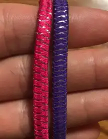 Pink/purple sparkly thin headbands