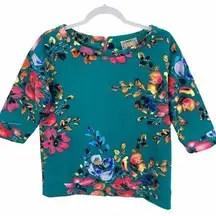 Baraschi Floral Print‎ Boatneck Top