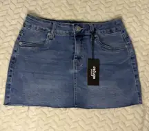 Denim Mini Skirt 