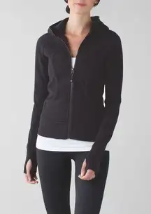 Lululemon  Scuba Hoodie Full Zip Black Jacket Size 6