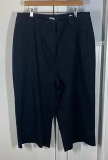 BR Banana Republic‎ Black High-Rise Belted Culottes size 18 2024 cotton modal