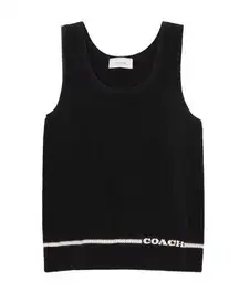 Coach NWT  Knit Tank Black XL