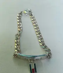 Tommy Hilfiger Silver Toned Chain Link Style Bracelet