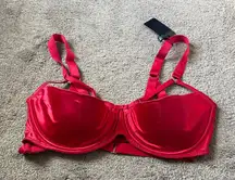 Fox & Royal Red Alexandra Underwire Bra SIZE 38H