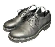 Vagabond Shoemakers Kenova Leather Derby Lace‎ Up Chunky Shoes Black Size 9.5