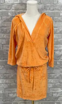 Splendid Orange Terry Cloth Mini Dress