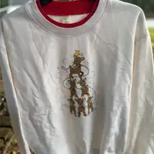 White Reindeer Sweater