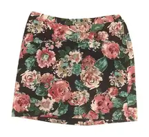 Talbots Petite Plus Size Floral Pencil Skirt Stretch Lined Knee Length 22WP‎