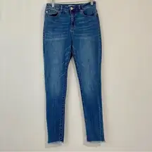 Dear John Women’s High Rise Skinny Raw Hem Denim Jean Medium Wash Size 27 EUC