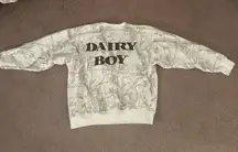 Dairy Boy Woodland Camo Logo Crewneck