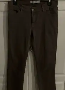 Zara basic jeans.‎ Brown size 8.  Like new