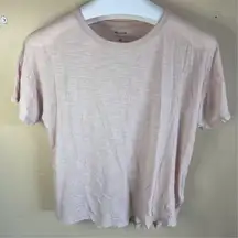 Madewell Women's XL Light Pink Crew Neck T-Shirt Casual Basic‎ Staple Classic