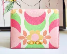 Limited Edition Floral Compact Leather Wallet