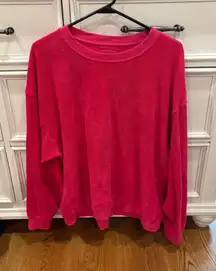 Daily Drills Hot Pink Terry Sweatshirt 