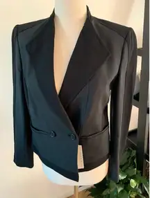 Ann Taylor black blazer new size 2p