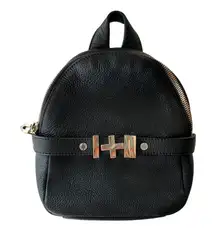 Dylan Kain "Lula" Black Leather Mini Backpack with Two Sets of Straps