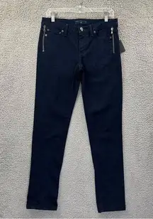 NWT Marc Jacobs Low Rise Skinny Jeans Zipper Dark Blue Women's 28 x 30