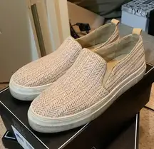 brand slip on shoes in "natural"