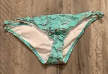 Turquoise Marbled Bikini Bottoms