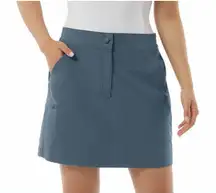 32 Degrees Cool Women's Tech Skort, Vintage Indigo, Size L