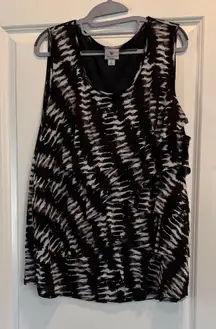 Worthington 3X Layered Mesh Tank Top