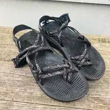 Chacos Chaco ZVOLV ZX2 Black White Speckle Outdoor Adventure Sandals Womens Size 7