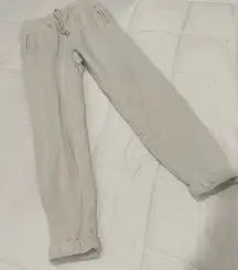 Joah Brown Empire Jogger in off white size X/S