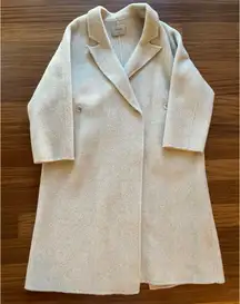 Beige wool coat