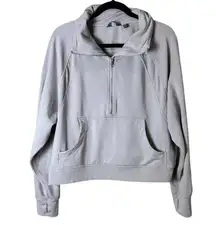 Danskin Cropped Quarter Zip Half Zip Sweatshirt Size XL Extra Large