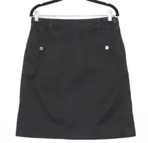 Marc Jacobs Black Denim Mini Skirt Size 10