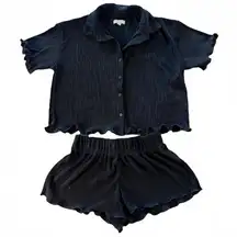 Colsie Black Pajamas Set Small