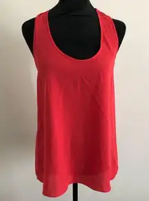 Three Eighty Two Women's Rosebud Red Sleeveless Racerback Tank Top, Size XS, NWT
