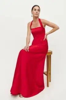 Reformation 💕💕 Edessa Dress ~ Cherry Red 12 NWT