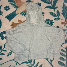NWOT Free People Movement Gray Hooded Crop Sweatshirt