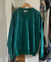 Vintage Green Windbreaker Pullover Sweater