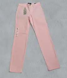 NWT Dockers Weekend Chino Womens W25 Pink Skinny Stretch Pants