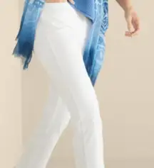 Soft Surroundings SoftEssential™ SUPERLA Slim Leg Crop Pants White Size Medium‎