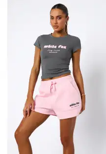 white fox | L | Sweatshorts Shorts Lounge 3" inseam Pink Women's Era 8 Women's