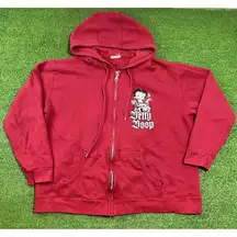 Y2k Betty Boop Hoodie 2XL Vintage Biker Chick Jacket Red Highway Honey