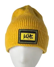 Unisex Knit Cap Beanie Double Layer Winter Hat Yellow NEW Outdoor Gorpcore OS