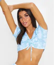 Pretty little thing cropped pj top