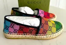 Gucci Multicolor GG Espadrilles