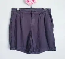 Not Your Daughters Jeans‎ Relaxed Pleated Linen Shorts