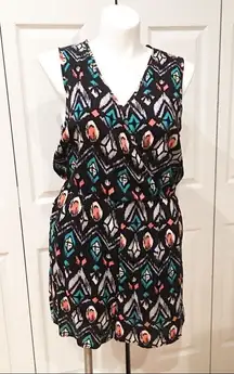 Massini Deep V Lace Back Romper